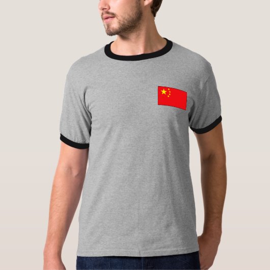 Chinese vlag T-shirts en cadeautjes (Voorkant)