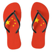 Chinese vlag teenslippers (Voetbed)