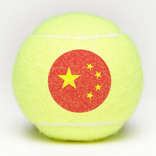 Chinese vlag tennisballen (Voorkant)