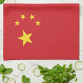 Chinese vlag theedoek (Gevouwen)