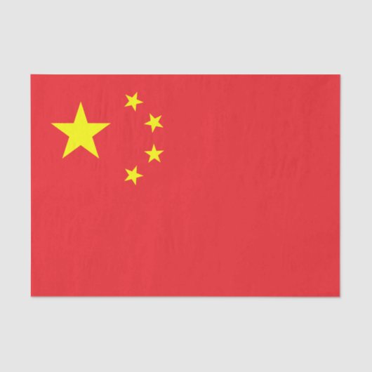 Chinese vlag tissuepapier (Voorkant)