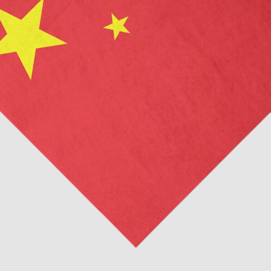 Chinese vlag tissuepapier (Detail)