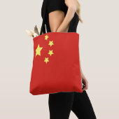 Chinese vlag tote bag (Dichtbij)