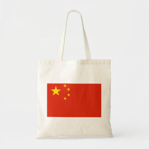 Chinese vlag tote bag