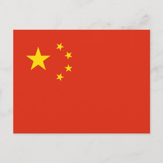 Chinese vlag, vlag van China Briefkaart (Voorkant)