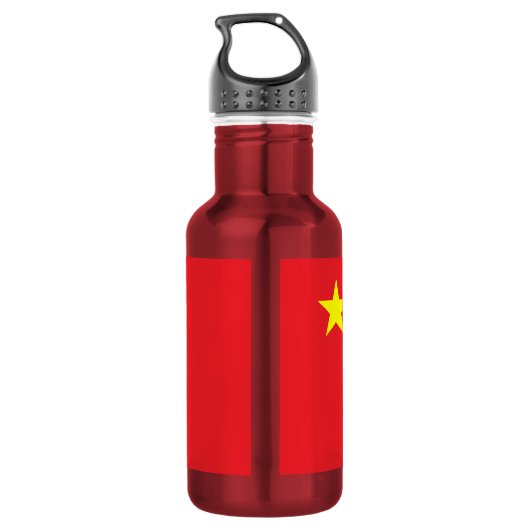 Chinese vlag waterfles (Achterkant)