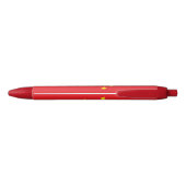 Chinese vlag zwarte inkt pen (Achterkant)
