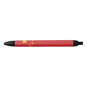 Chinese vlag zwarte inkt pen