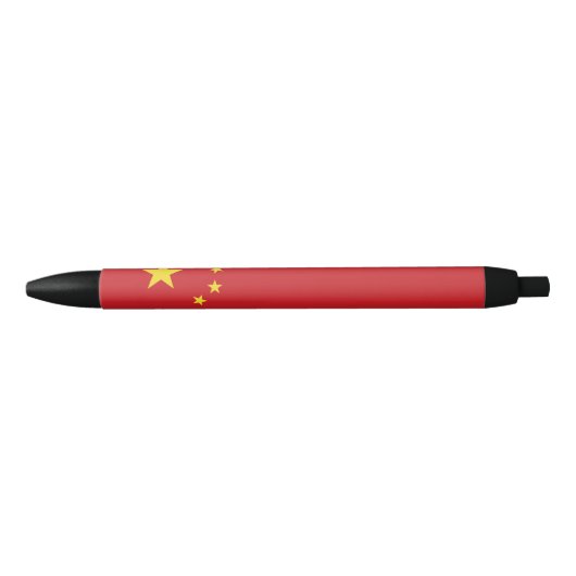 Chinese vlag zwarte inkt pen (Voorkant)