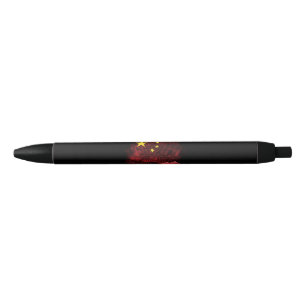 Chinese vlag zwarte inkt pen