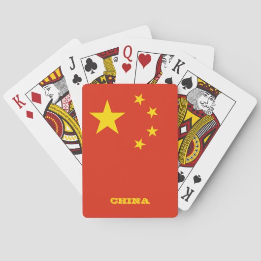Chinese vlagspellen, Chinese speelkaarten (Achterkant)