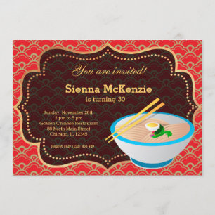 Chinese voedselfeestdag kaart