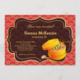 Chinese voedselfeestdag kaart