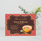 Chinese voedselfeestdag kaart (Staand voorkant)