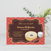 Chinese voedselfeestdag kaart (Staand voorkant)