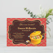 Chinese voedselfeestdag kaart (Staand voorkant)