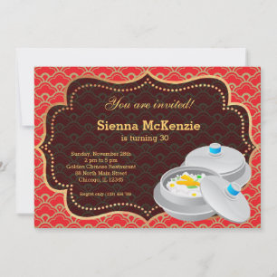 Chinese voedselfeestdag kaart