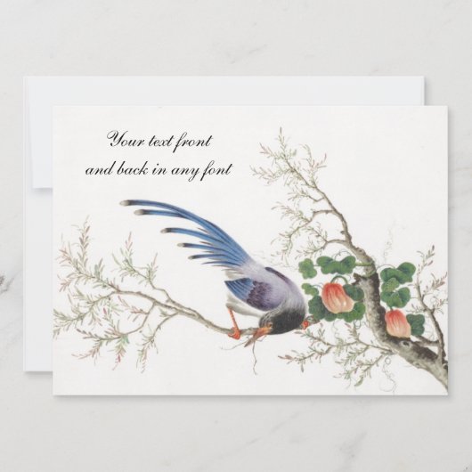 Chinese vogelschilders kaart (Voorkant)