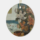 Chinese volken en Mandolin door Paul Gauguin Keramisch Ornament (Links)