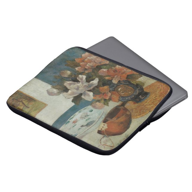 Chinese volken en Mandolin door Paul Gauguin Laptop Sleeve (Voorkant top)