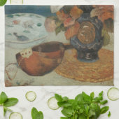 Chinese volken en Mandolin door Paul Gauguin Theedoek (Gevouwen)