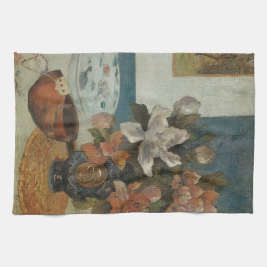 Chinese volken en Mandolin door Paul Gauguin Theedoek (Horizontaal)