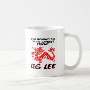 Chinese vriend Ug Lee Funny Mug Koffiemok