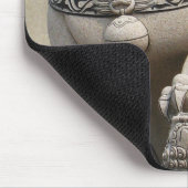 Chinese Vrouw Guardian Lion Foo Dog 石 獅 Muismat (Hoek)