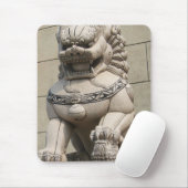 Chinese Vrouw Guardian Lion Foo Dog 石 獅 Muismat (Met muis)