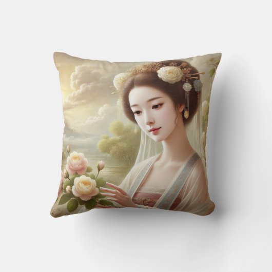 Chinese vrouw kussen (Achterkant)