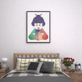 Chinese Vrouwen Kunst Canvas Afdruk