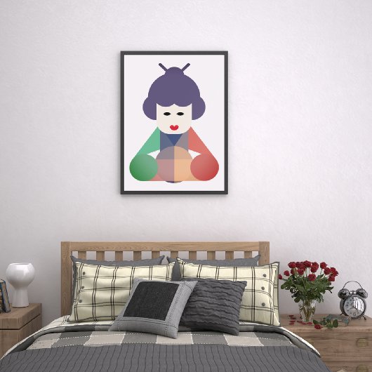 Chinese Vrouwen Kunst Canvas Afdruk