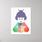 Chinese Vrouwen Kunst Canvas Afdruk (Voorkant)