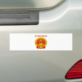 Chinese wapenmunt bumpersticker (Op auto)