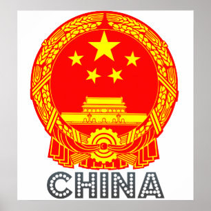 Chinese wapenschild poster