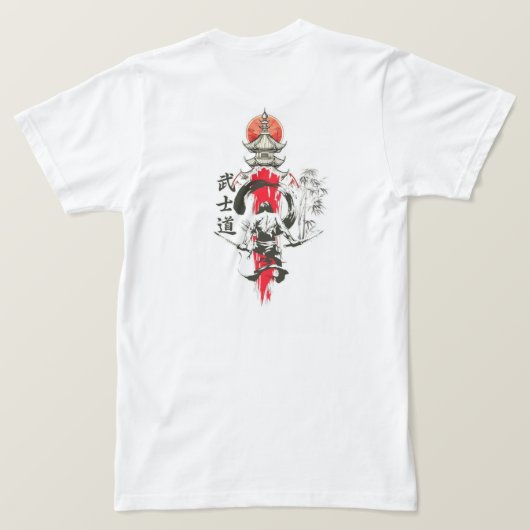 Chinese Warrior Samurai T-shirt – Epische Aziatisc (Design achterkant)