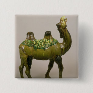 Chinese waskameel vierkante button 5,1 cm
