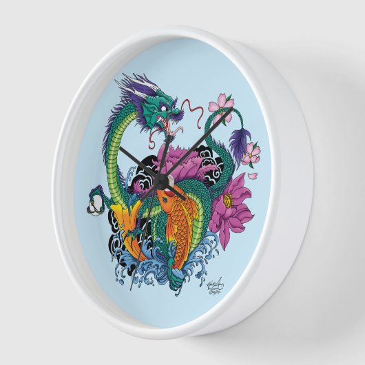 Chinese waterdraak koi vis (Hoek)