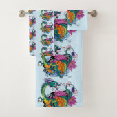 Chinese waterdraak koi vis bad handdoek (Insitu)