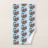 Chinese waterdraak koi vis bad handdoek (Handdoek)
