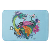 Chinese waterdraak koi vis badmat (Voorkant)