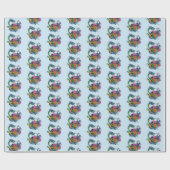 Chinese waterdraak koi vis cadeaupapier (Vlak)