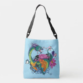Chinese waterdraak koi vis crossbody tas (Achterkant)