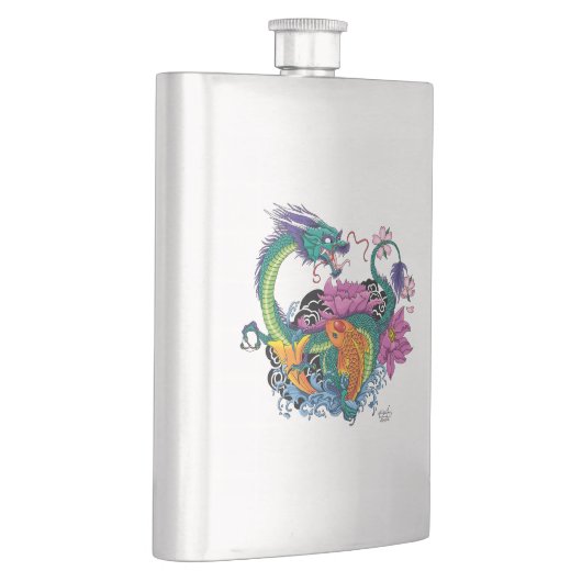 Chinese waterdraak koi vis flacon (Rechts)