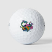 Chinese waterdraak koi vis golfballen (Voorkant)