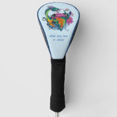 Chinese waterdraak koi vis golfheadcover (Voorkant)