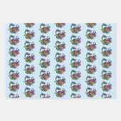 Chinese waterdraak koi vis inpakpapier vel (Voorkant)