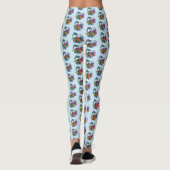 Chinese waterdraak koi vis leggings (Achterkant)