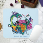 Chinese waterdraak koi vis muismat