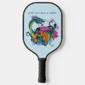 Chinese waterdraak koi vis pickleball paddle (Achterkant)
